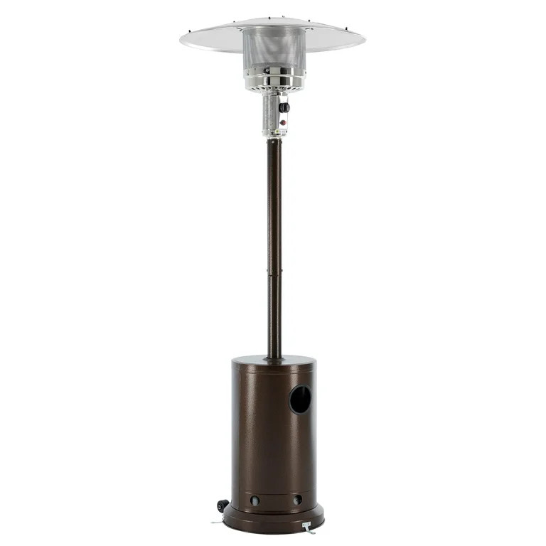 EDX 48,000 BTU Propane Patio Heater, Comes with Double Heating Grid and Wheels，Portable Design ... | Walmart (US)