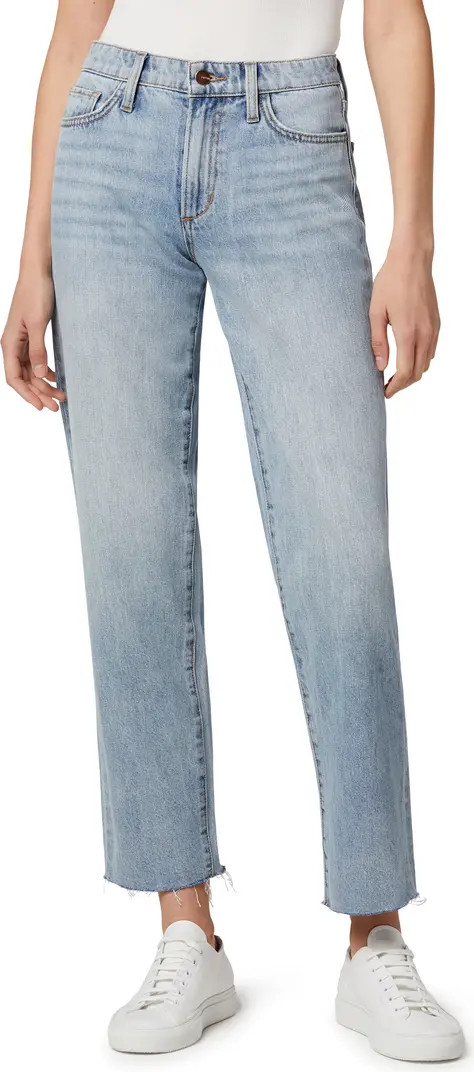 The Niki High Waist Raw Hem Boyfriend Jeans | Nordstrom