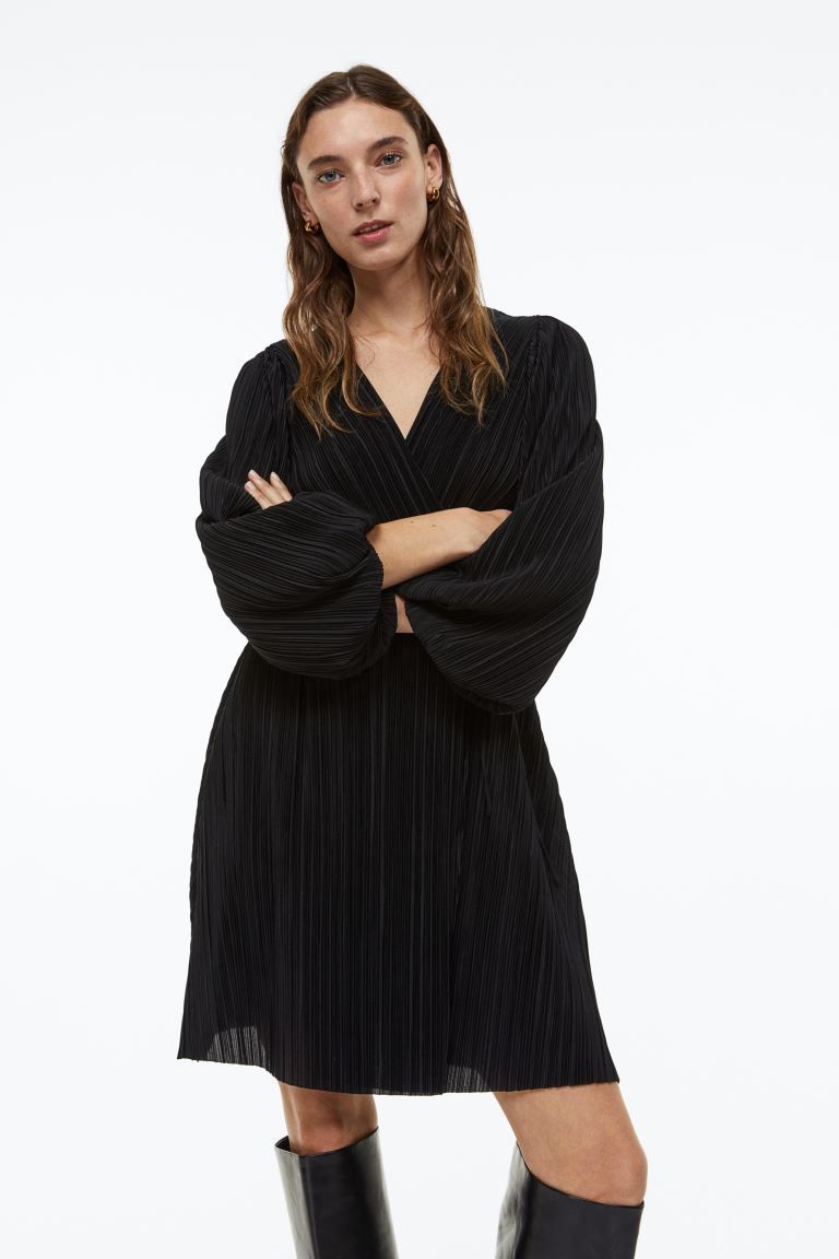 Pleated Wrapover Dress | H&M (US + CA)