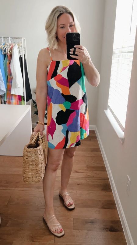 Dress currently on sale for under $20! 

Wearing dress in XS - Fits true to size (kind of oversized fit) - has adjustable straps and length on dress is shorter which I like since I’m petite. 

Comes in lots of colors and can be dressed up or down.  Perfect dress for summer or for your next vacation! 




Dress, summer dress , target style , #ltkitbag #ltkshoecrush , summer outfit 
#ltktravel 

#LTKSeasonal #LTKunder50 #LTKsalealert