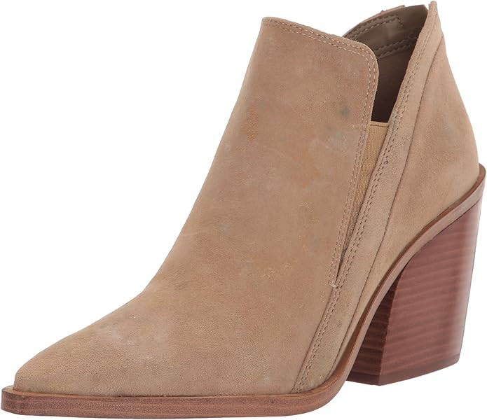 Vince Camuto Women's Gradina Stacked Heel Bootie Ankle Boot | Amazon (US)