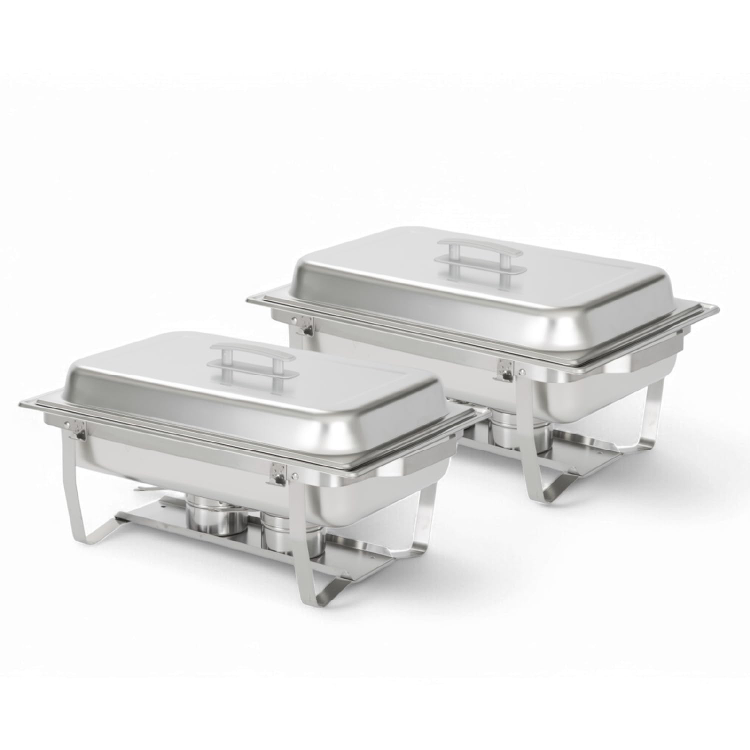 ALPHA LIVING 70012-Gray 2 Pack 8QT Chafing Dish High Grade Stainless Steel Chafer Complete Set, 8... | Amazon (US)