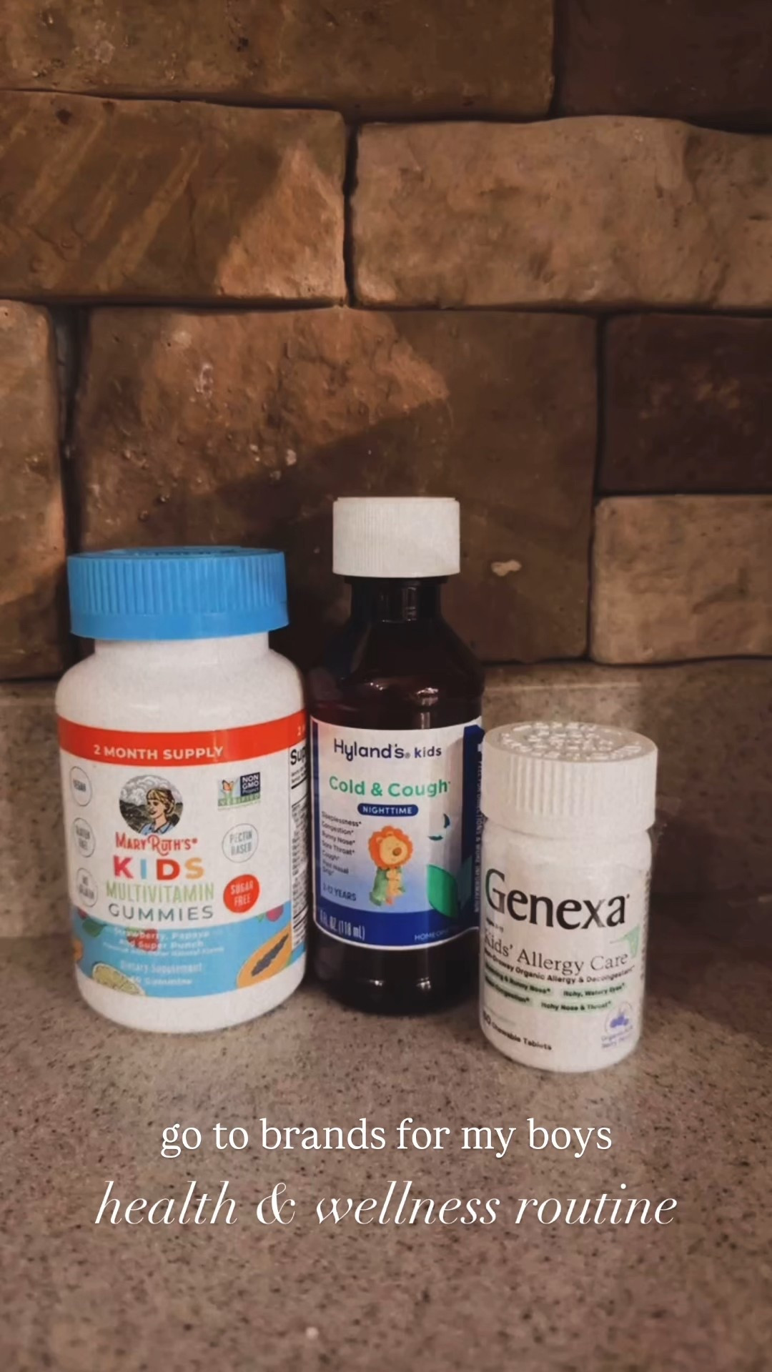 Mary Ruth 
Genexa
Hyland
All clean brands 
Vitamins | cough medicine | allergy meds 



#LTKBaby #LTKKids #LTKHome