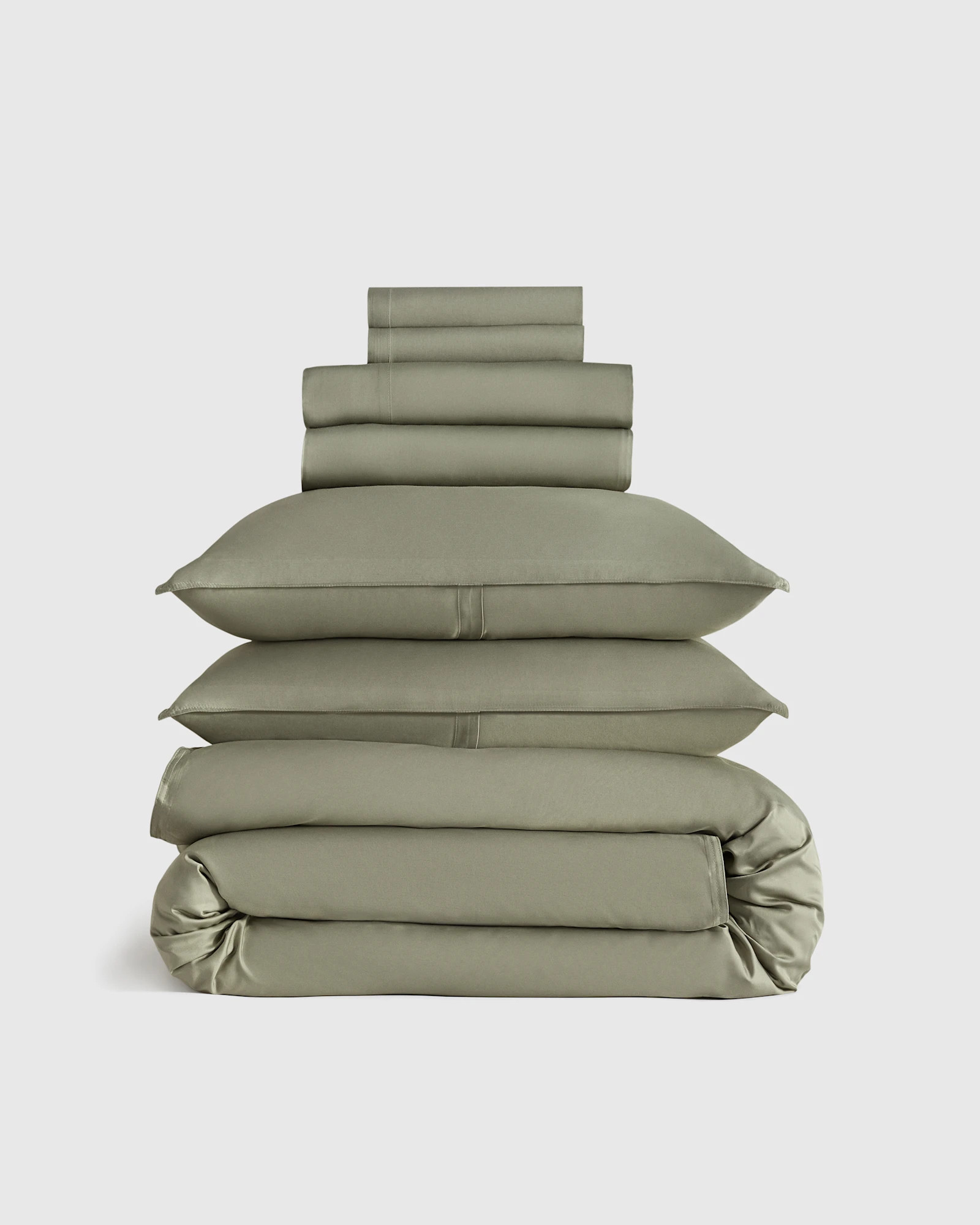 Quince | Bamboo Deluxe Bedding Bundle in Clay, Size King | Quince