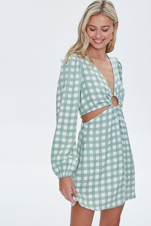 Gingham Cutout Mini Dress | Forever 21 (US)