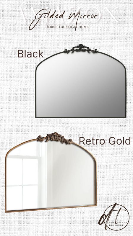 Beautiful gilded mirror gives a warm antique feel to any room. Comes in black or retro gold  

#mirror #retromirror #bathroommirror

#LTKHome