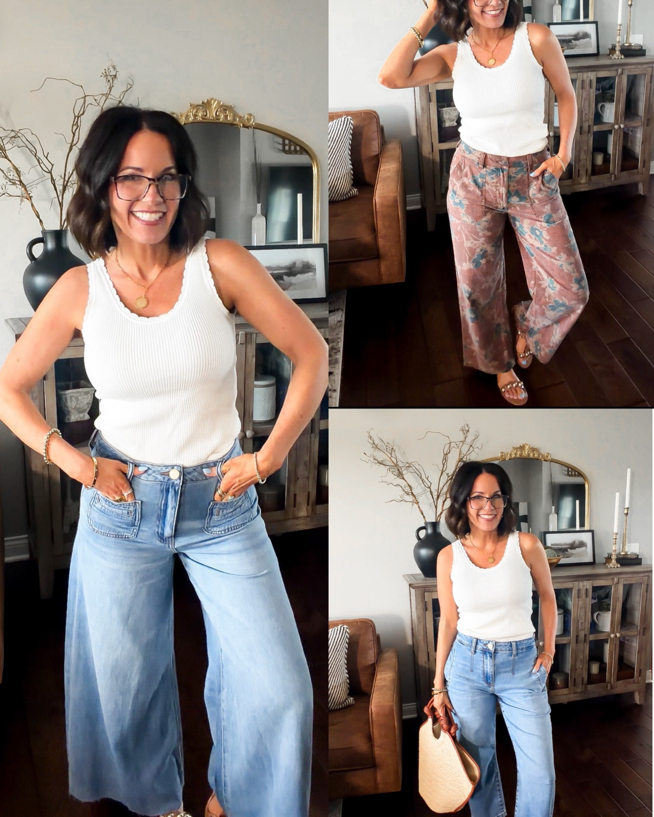 Denim I can’t get enough of👖All perfect for summer☀️

Size down 1 in Kut
All else runs TTS