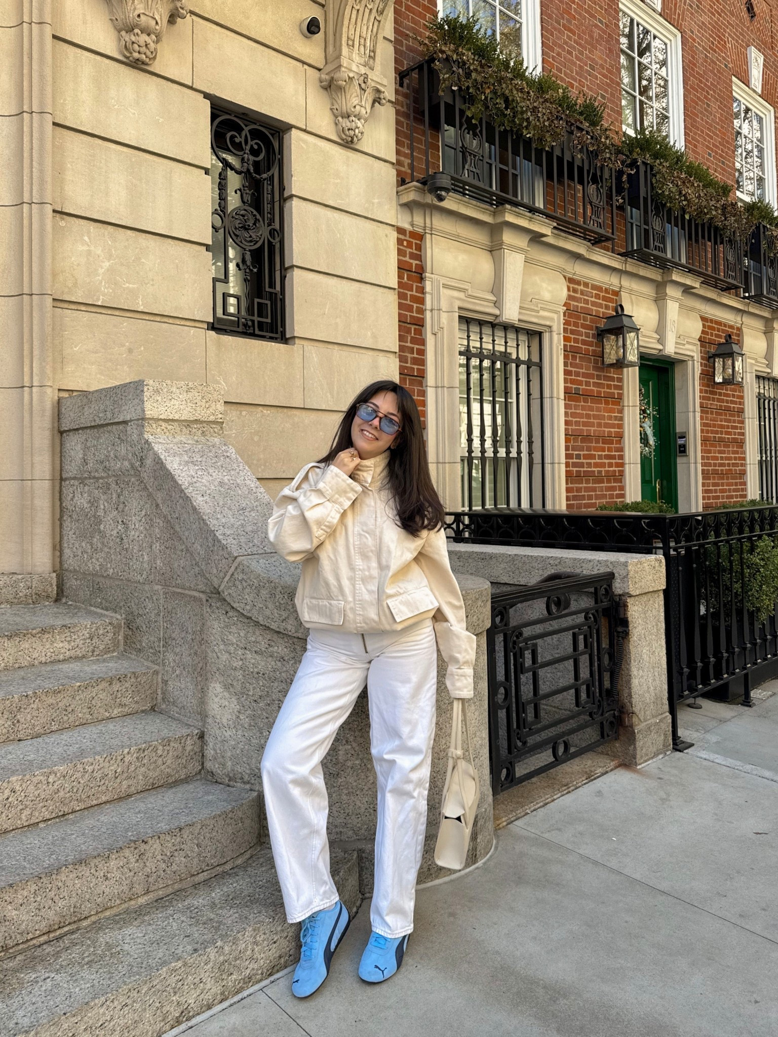 Neutral tones + a pop of blue = my favorite kind of outfit 🤍🩵

Cream utility jacket (lightweight + perfect for layering), straight leg white jeans, and these suede blue sneakers to make it feel a little more fun. Easy, elevated, and perfect for NYC days when you want to look put together but still be comfortable.

#LTKSeasonal #LTKootd