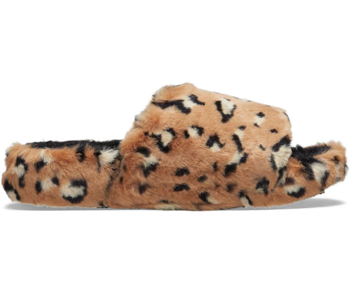 Classic Leopard Fur Slide | Crocs (US)