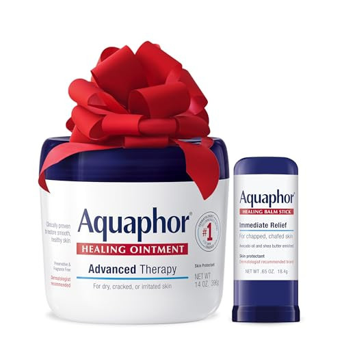 Aquaphor Advanced Therapy Skin Care Set, Aquaphor Healing Ointment Skin Protectant, Body Moisturizer for Dry Skin, 14 Oz Jar + Aquaphor Healing Balm Stick, 0.65 Oz, Holiday Gifts for Self Care | Amazon (US)