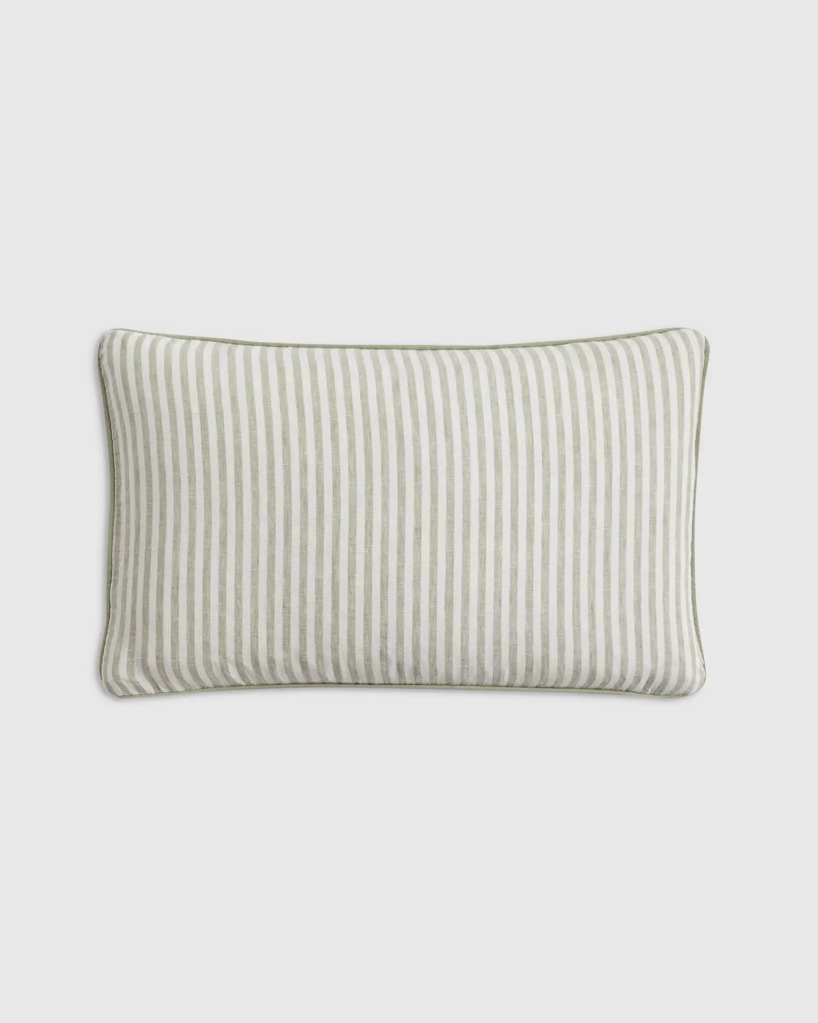 Piped Linen Stripe Pillow Cover | Quince