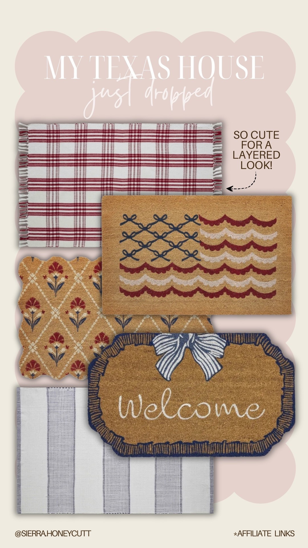 My Texas House — just dropped! So many cute rugs for spring and summer. Snag these for Memorial Day!! 🇺🇸 

Seasonal home rugs doormat coir outdoor indoor red white and blue USA 

#LTKmomlife #LTKHome #LTKSeasonal

#LTKSeasonal #LTKHome #LTKmomlife