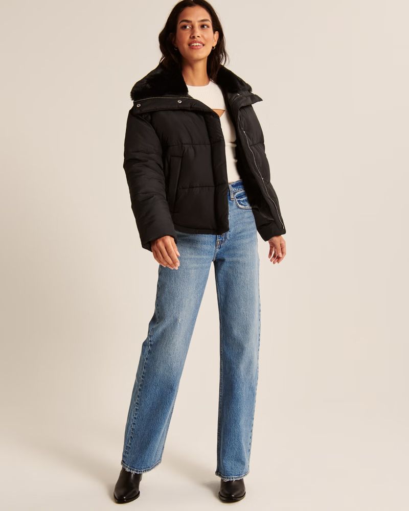 A&F Elevated Mini Puffer | Abercrombie & Fitch (US)