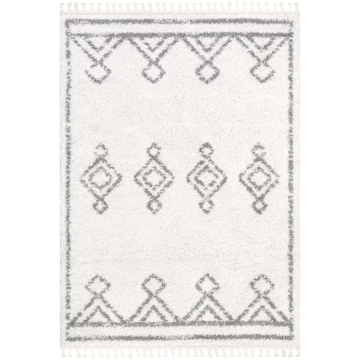 nuLOOM Mackie Moroccan Diamond Tassel Rug | Target