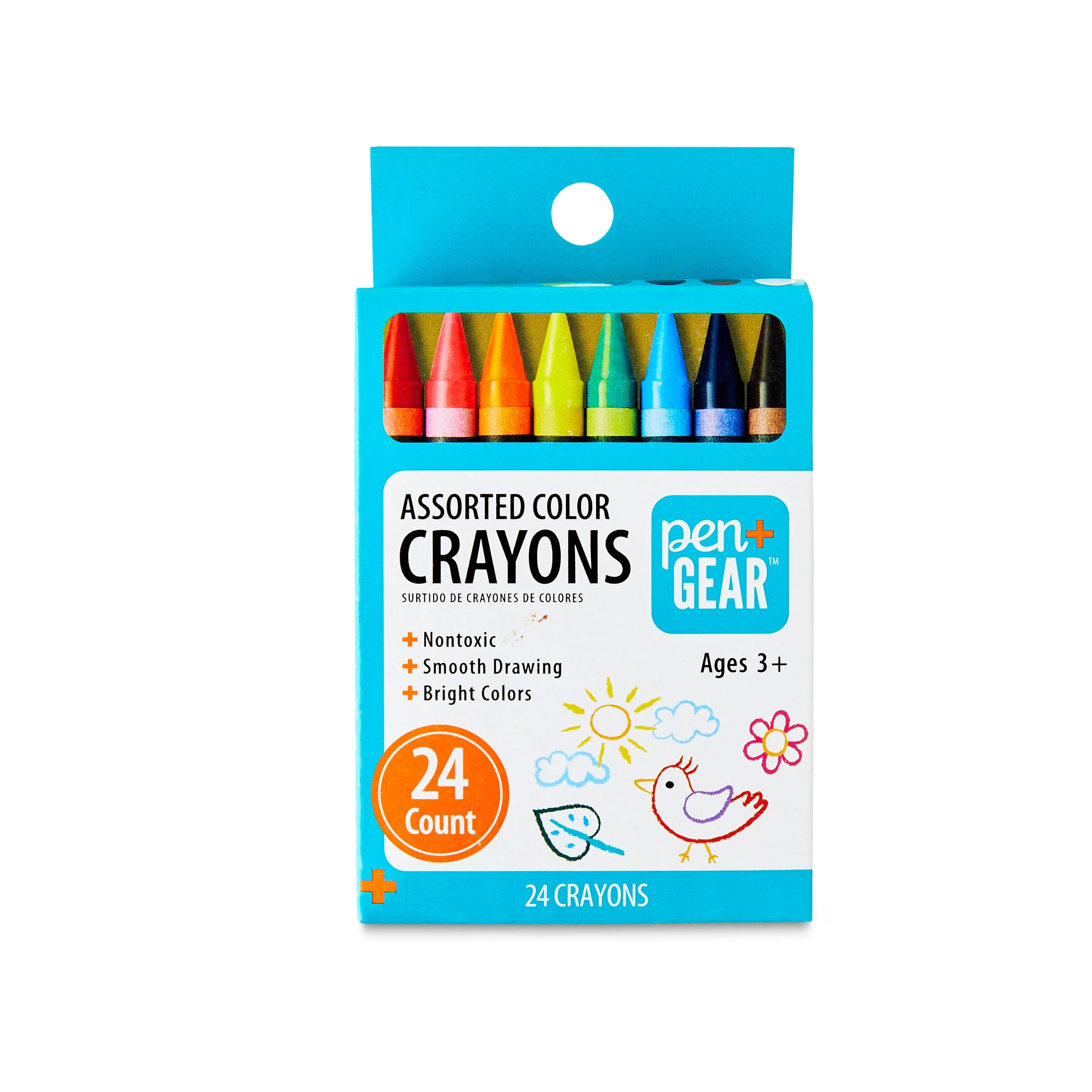 Pen+Gear Crayons, Assorted Colors, 24 Count | Walmart (US)
