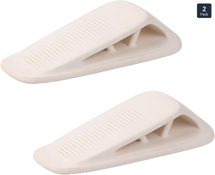 Fursafe&Q Rubber Door Stoppers for Bottom of Door, Door Stop Wedge with Holder, Heavy Duty Doorst... | Amazon (US)