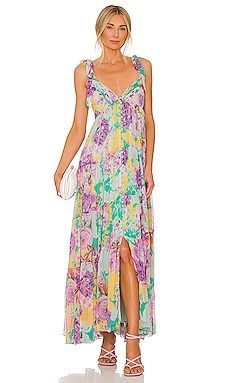 ROCOCO SAND Ivy Maxi Dress in Butter Yellow & Lavender from Revolve.com | Revolve Clothing (Global)