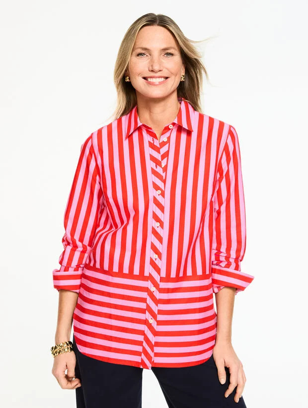 Modern Classic Shirt - Lively Stripe | Talbots