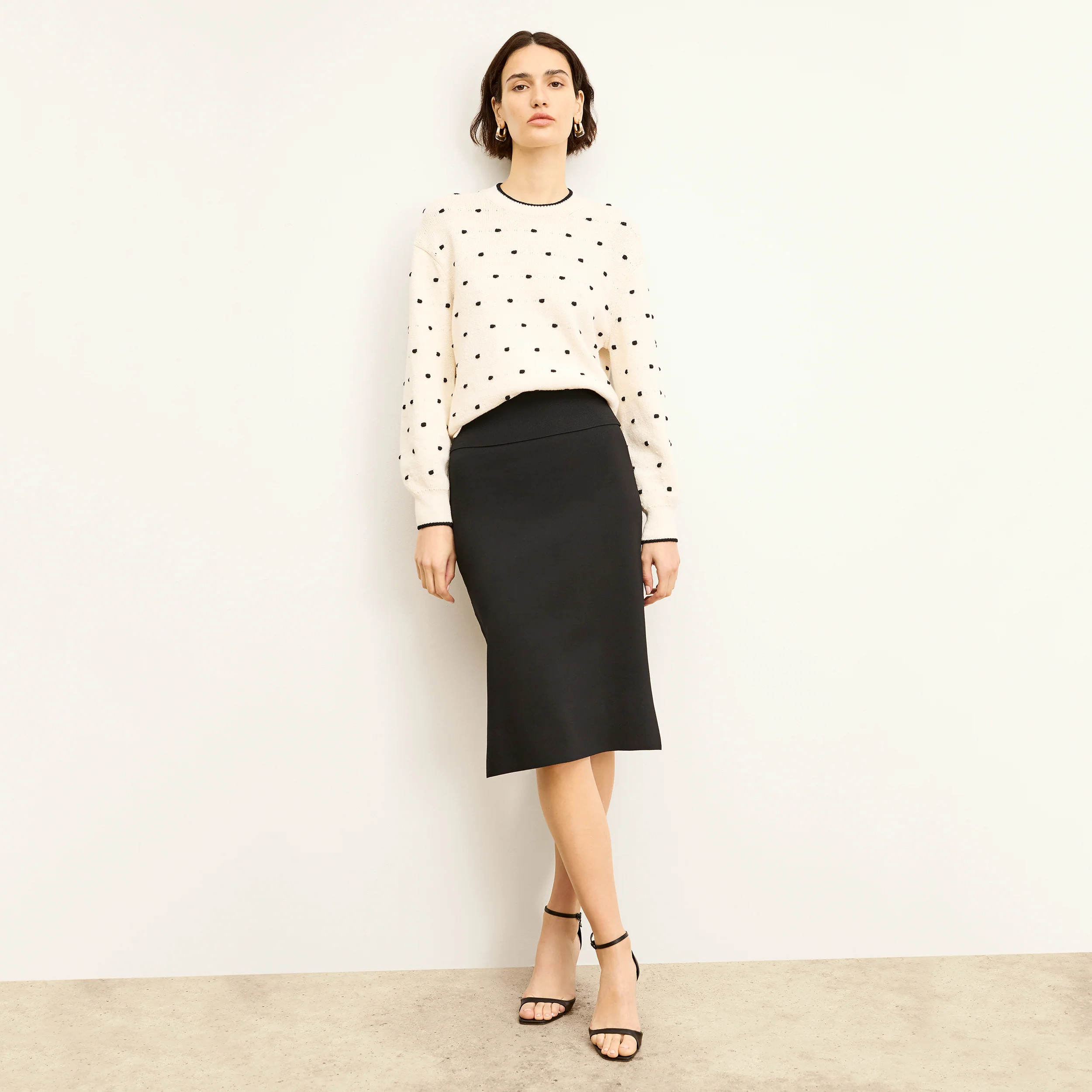 Harlem Skirt - Jardigan Knit :: Black | MM LaFleur