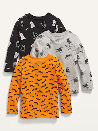 3-Pack Long-Sleeve Halloween-Print T-Shirt for Toddler Boys | Old Navy (US)