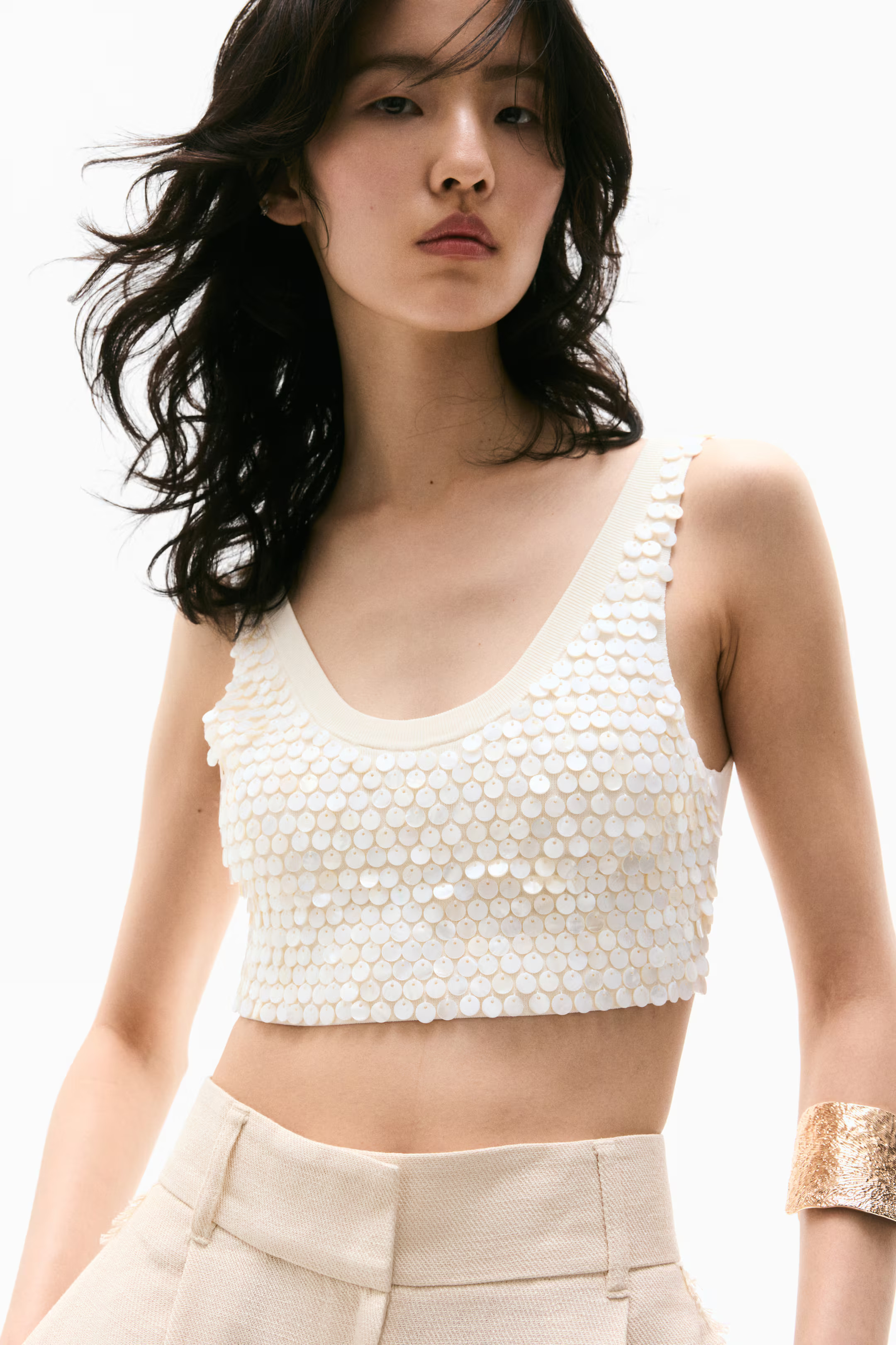 Adorned crop top | H&M (UK, MY, IN, SG, PH, TW, HK)