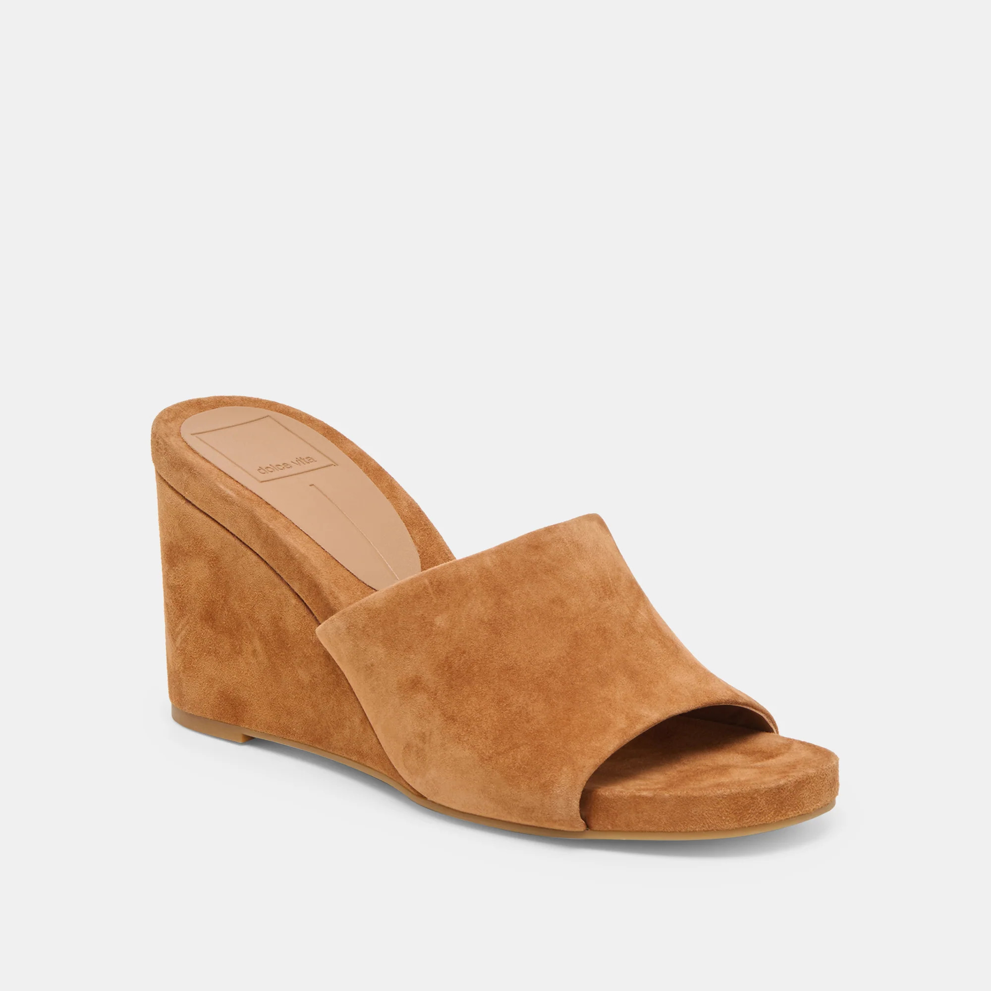 Holta Wedges Brown Suede | DolceVita.com