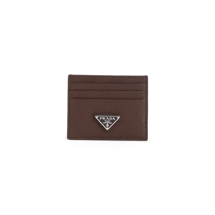 Prada Brown Calf Leather Cardholder Brown | Geldbörse | Fashionette (DE)