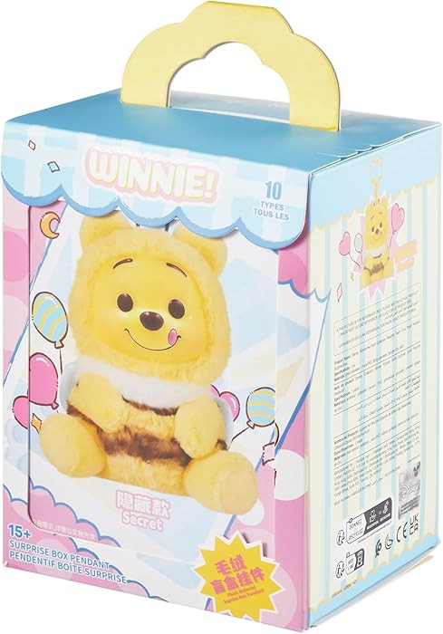 MINISO Disney Winnie The Pooh Collection Beach Vacation Blind Box Figure Vinyl Plush Pendant Mode... | Amazon (US)