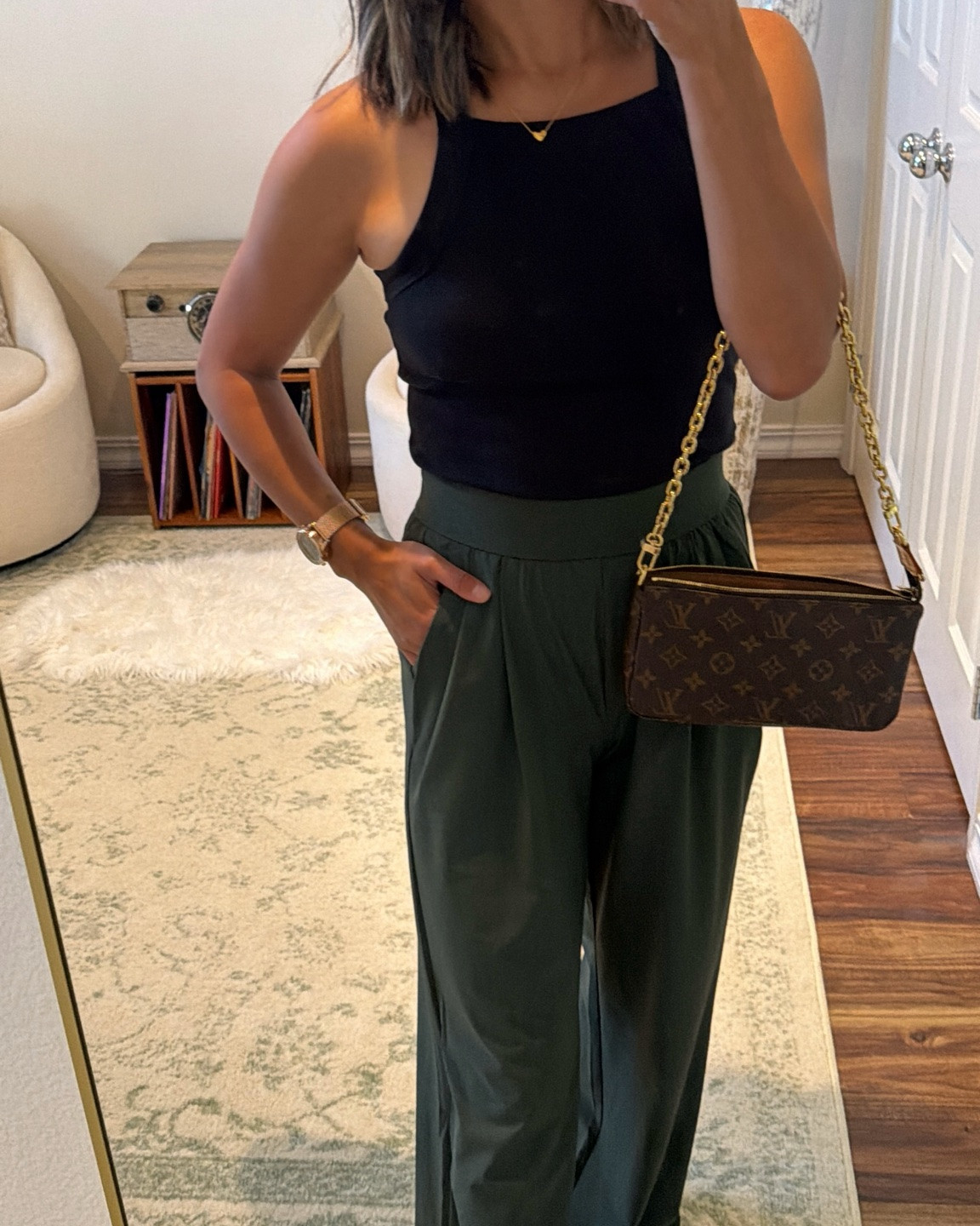 These might be one of the best $30 purchases I’ve made lately. 🤎

These lightweight pants are breathable, comfortable, and easy to dress up or down. I love the flattering cinched waist detail, stretchy elastic waistband, and relaxed fit that makes them perfect for everything from the office to dinner—or simply running errands while feeling a little more put together.

I paired them with my favorite $20 tank and $20 square-toe sandals for an outfit that’s polished, versatile, and budget-friendly.

Sizing:
• Pants: X-Small
• Tank: Small
• Sandals: Size 7 (TTS)

Shop everything through my LTK using the link in my bio. ✨

#LTKmomlife #LTKgrwm #LTKootd