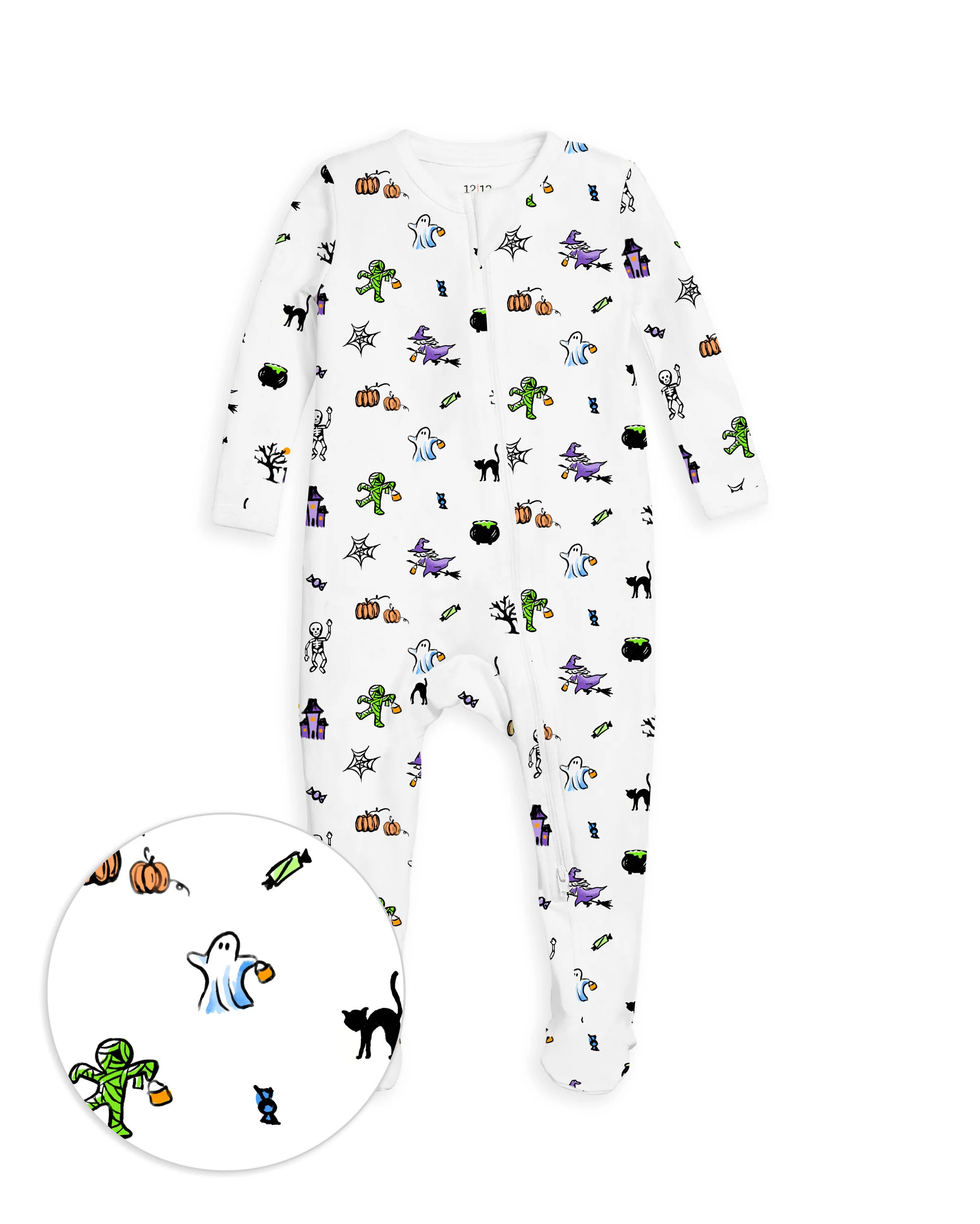 The Organic Zipper Footie | 1212