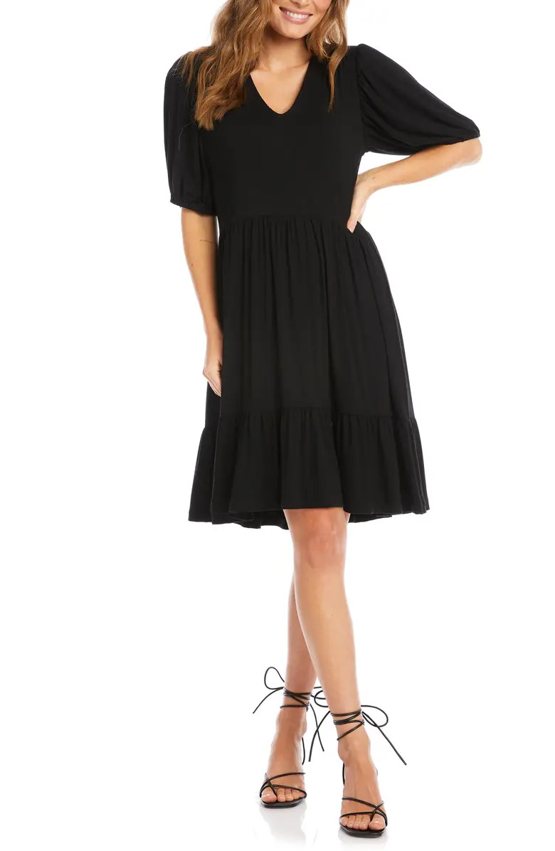 Tiered Puff Sleeve Dress | Nordstrom