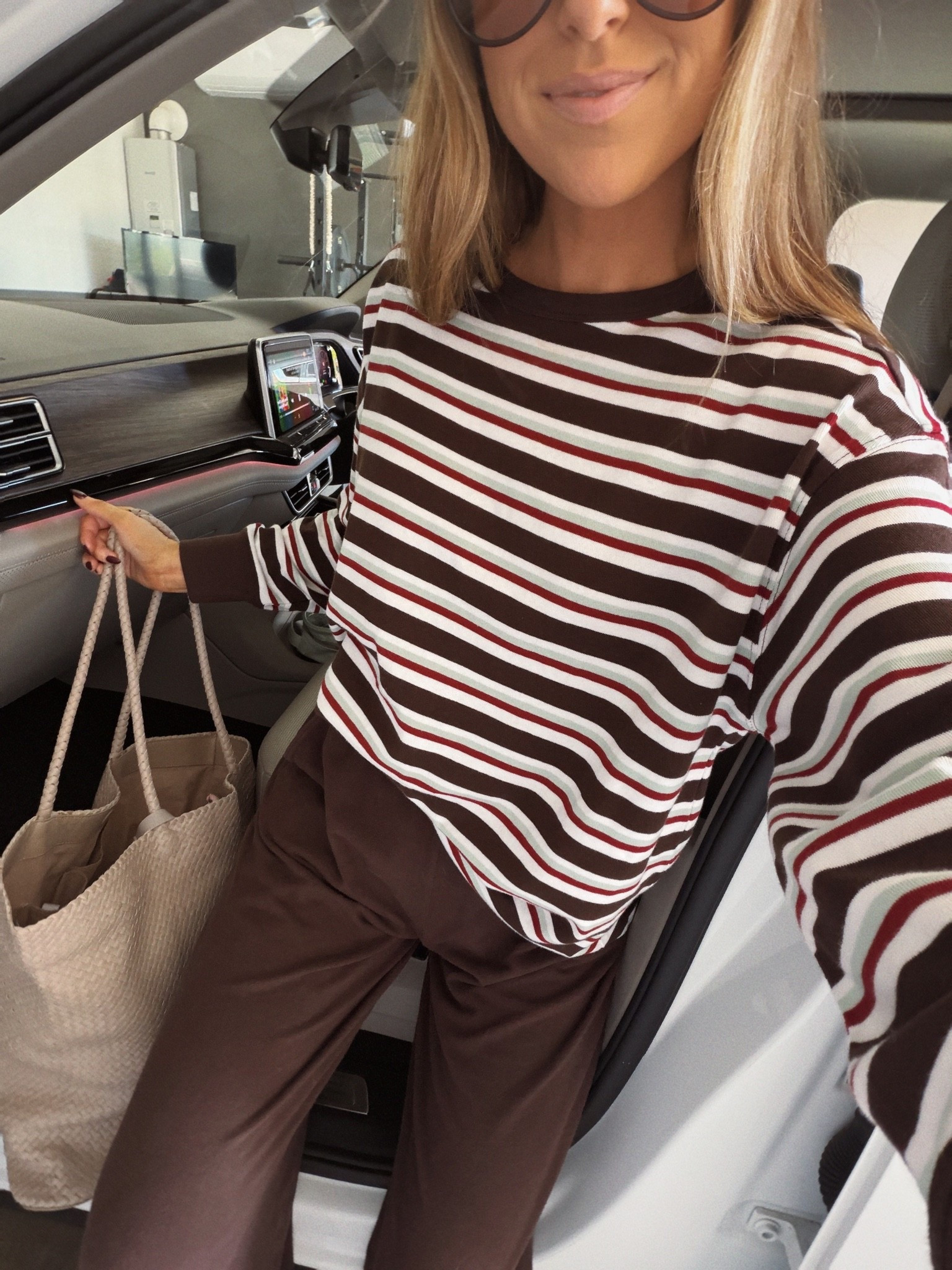 Love this target top! Wearing a medium