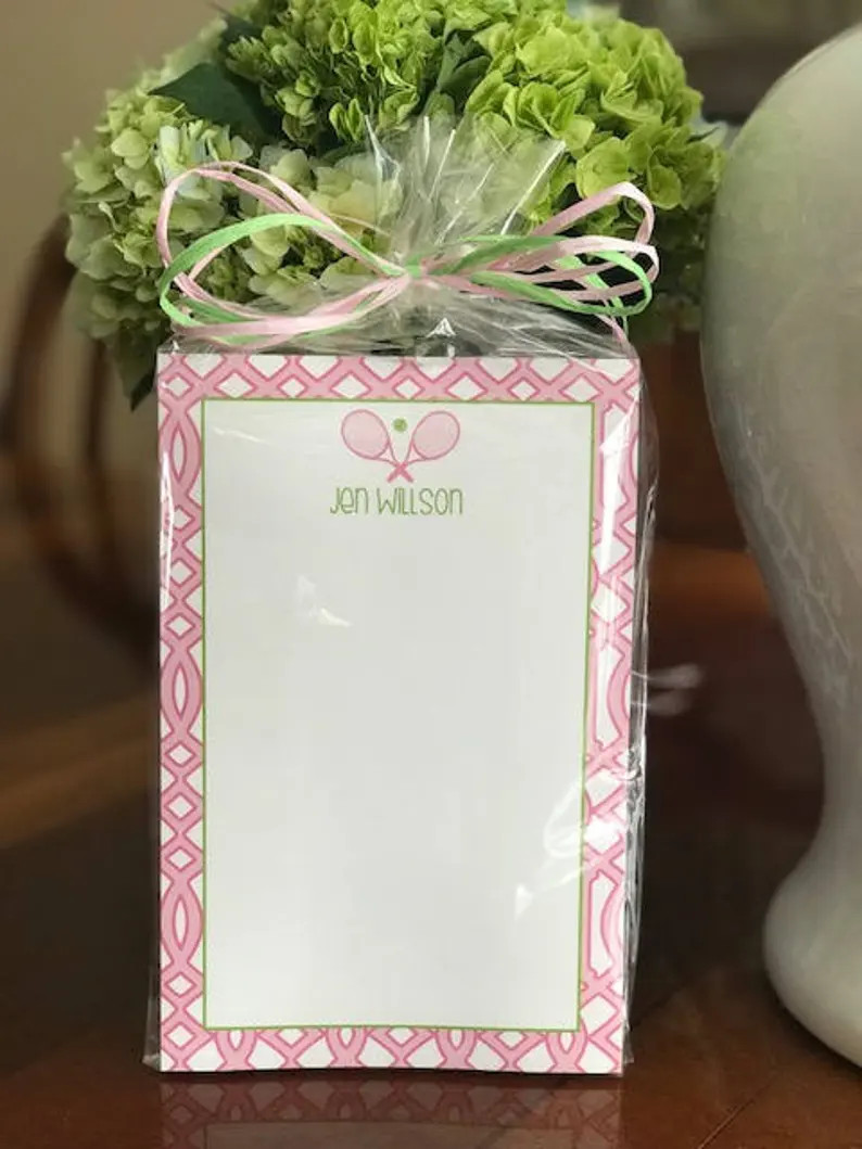 Tennis Notepads Personalized - Set of 2 - Monogrammed Notepads - Etsy | Etsy (US)