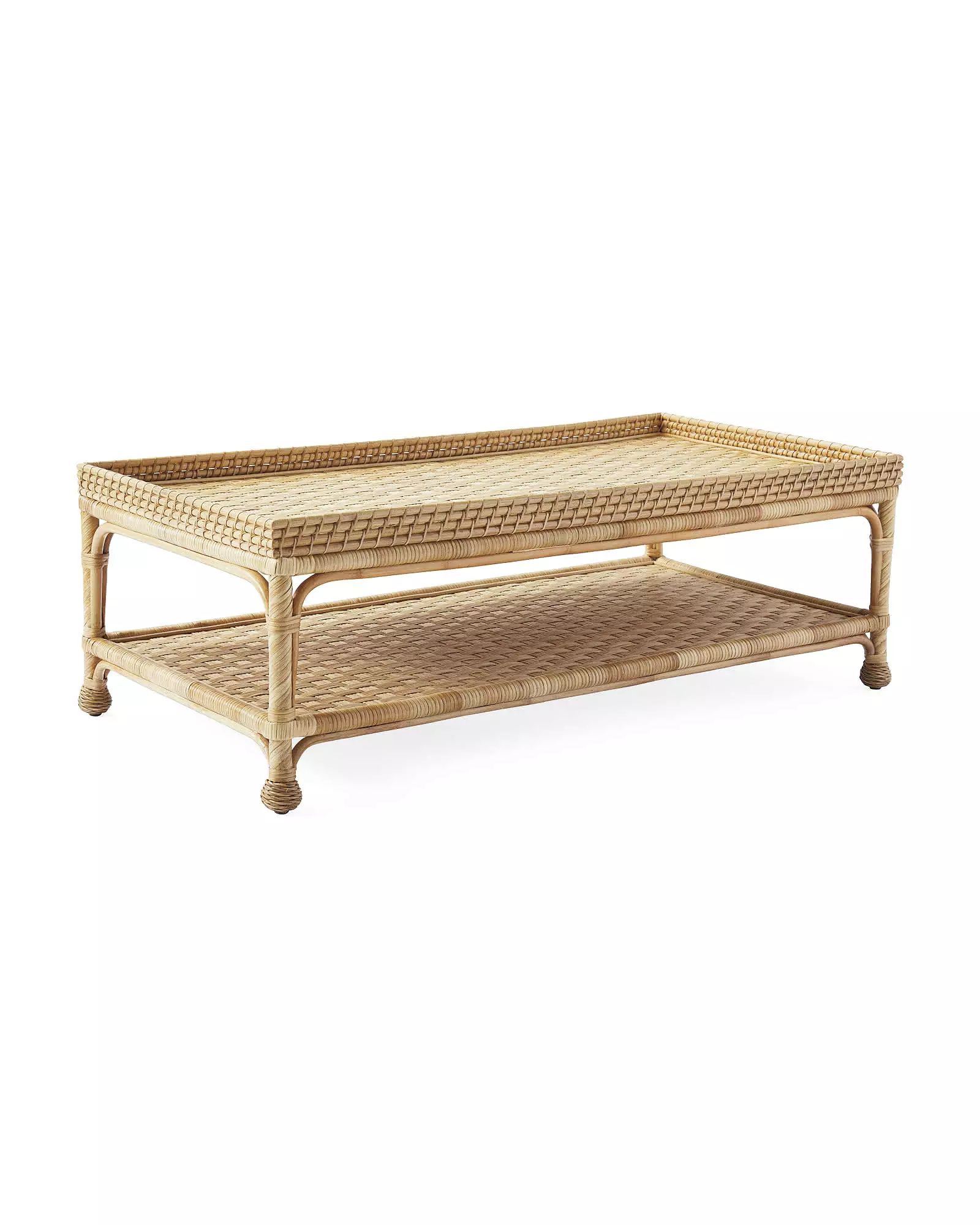 South Seas Rattan Coffee Table | Serena and Lily