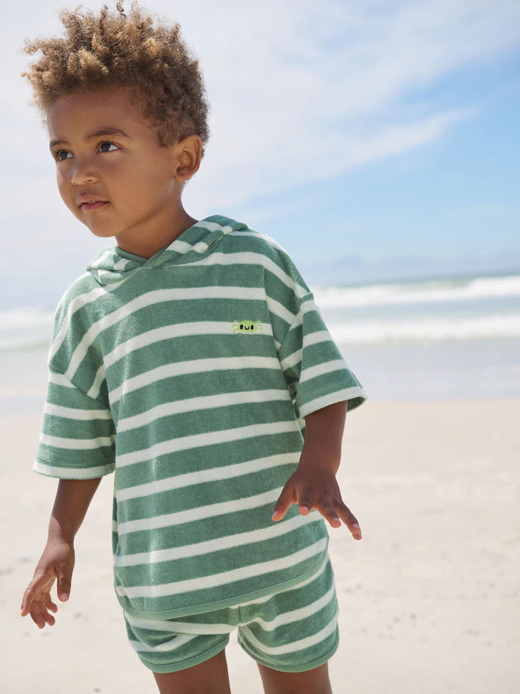 Sage Green Towelling Top and Shorts Set (3mths-7yrs) | Next US