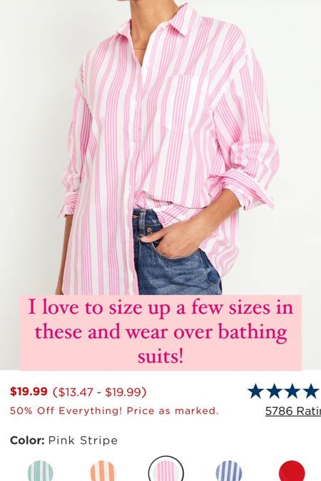 $20 button up shirt in many colors! On sale! 

#LTKswim #LTKfindsunder50 #LTKSeasonal
