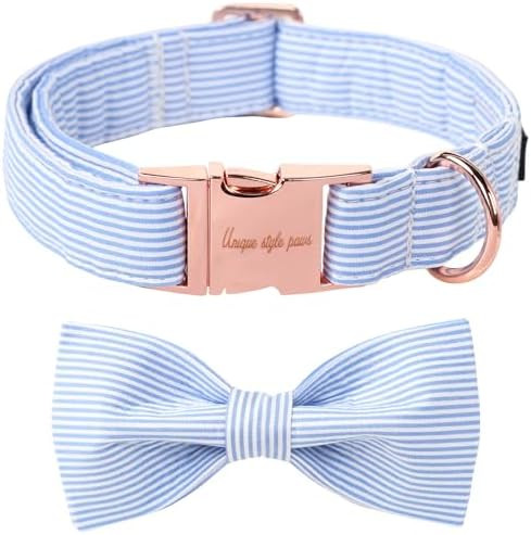 Unique Style Paws Pet Soft &Comfy Bowtie Dog Collar and Cat Collar Pet Gift for Dogs and Cats 6 S... | Amazon (US)