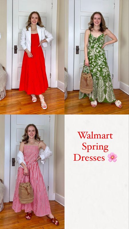 Walmart sundresses 
Xs in all dresses
#walmart 

#LTKfindsunder50 #LTKSeasonal #LTKstyletip