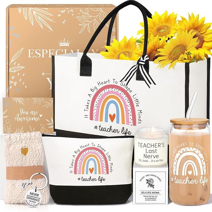 iAOVUEBY Teacher Appreciation Gifts, Best Teacher Gifts for Women, End of Year Teachers Gift from... | Amazon (US)