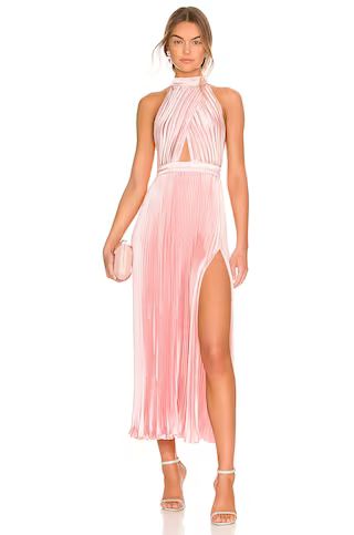 L'IDEE Renaissance Split Midi Dress in Light Pink from Revolve.com | Revolve Clothing (Global)