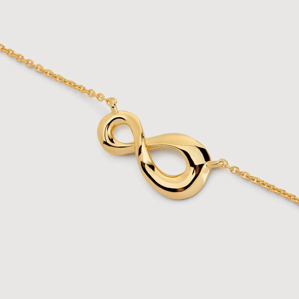 Gold Infinity Chain Necklace | Monica Vinader (US)