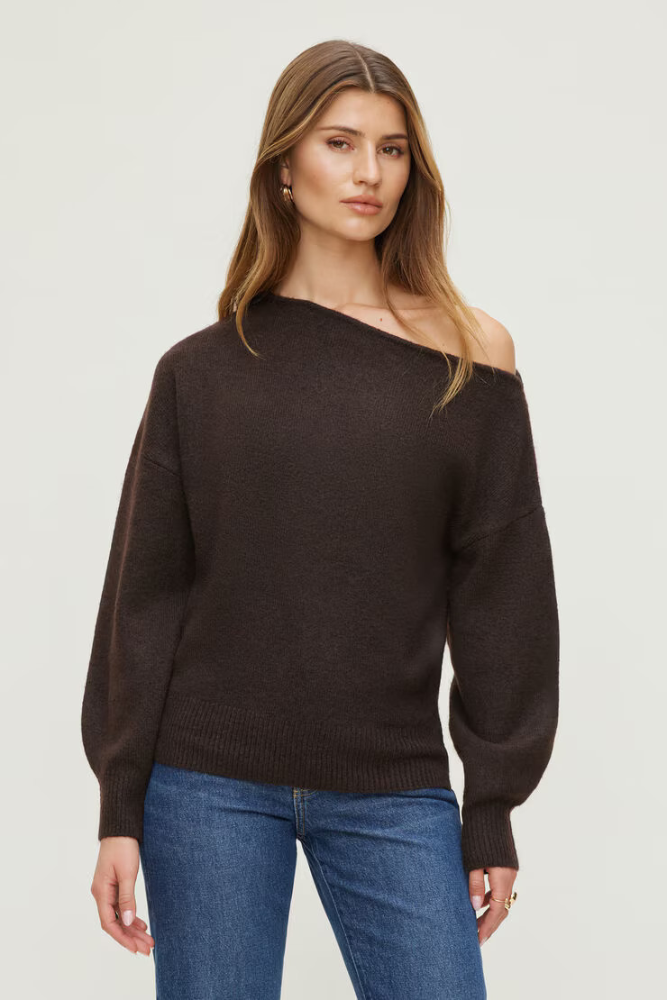 Lola Off Shoulder Sweater | Dynamite Clothing