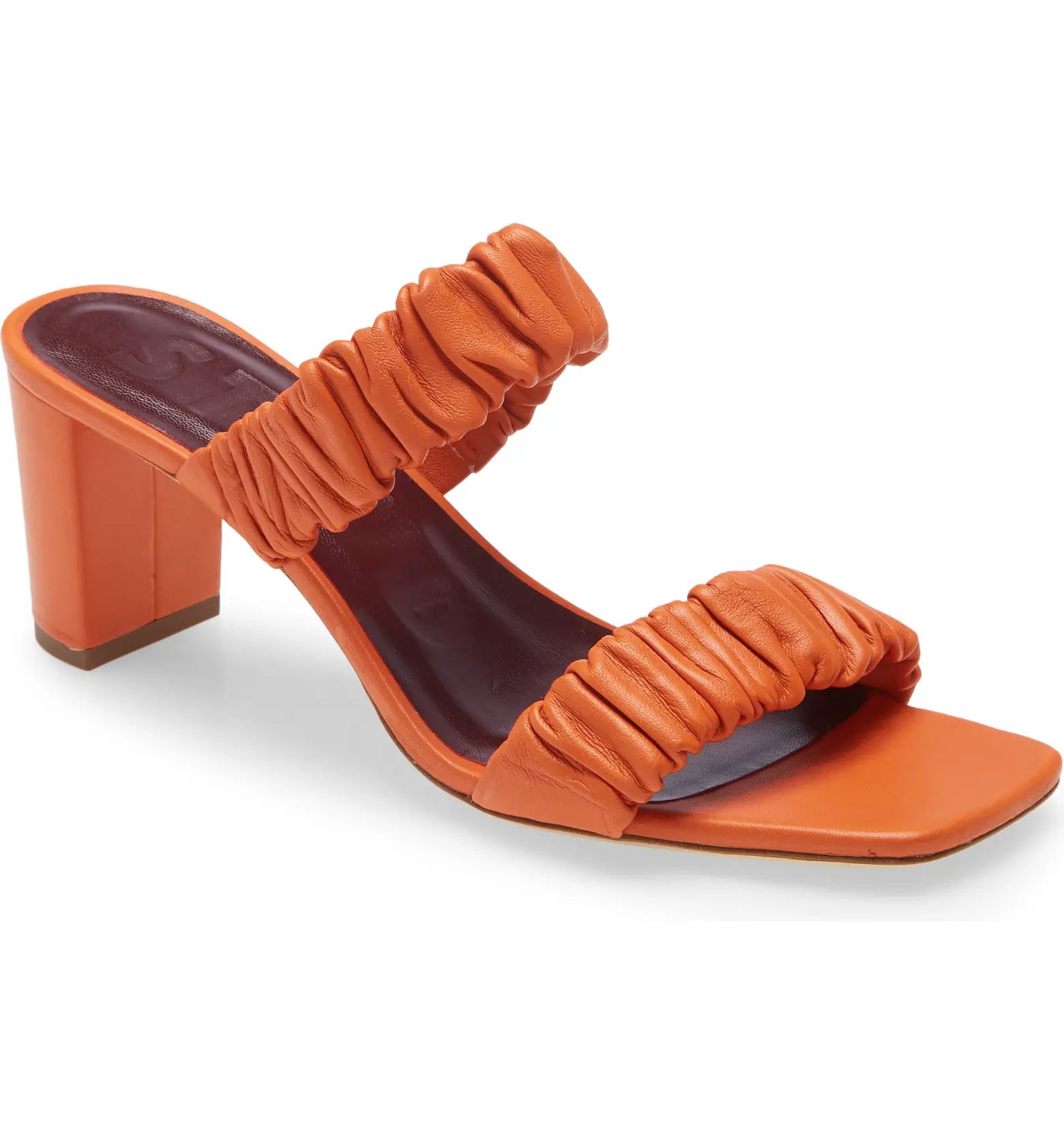 Frankie Ruched Slide Sandal | Nordstrom