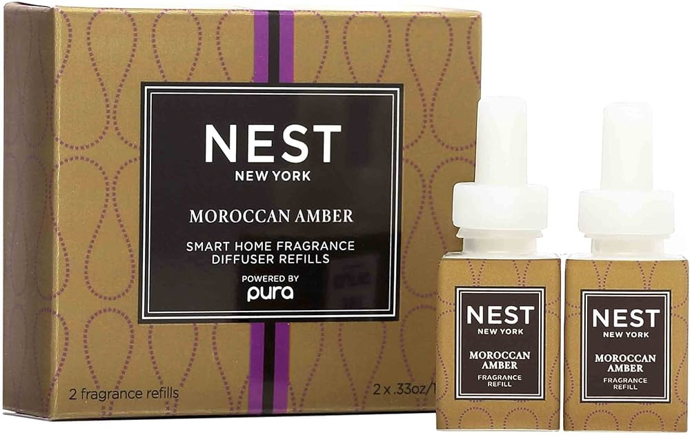 NEST New York Moroccan Amber Smart Home Fragrance Diffuser Refill, Set of 2 | Amazon (US)