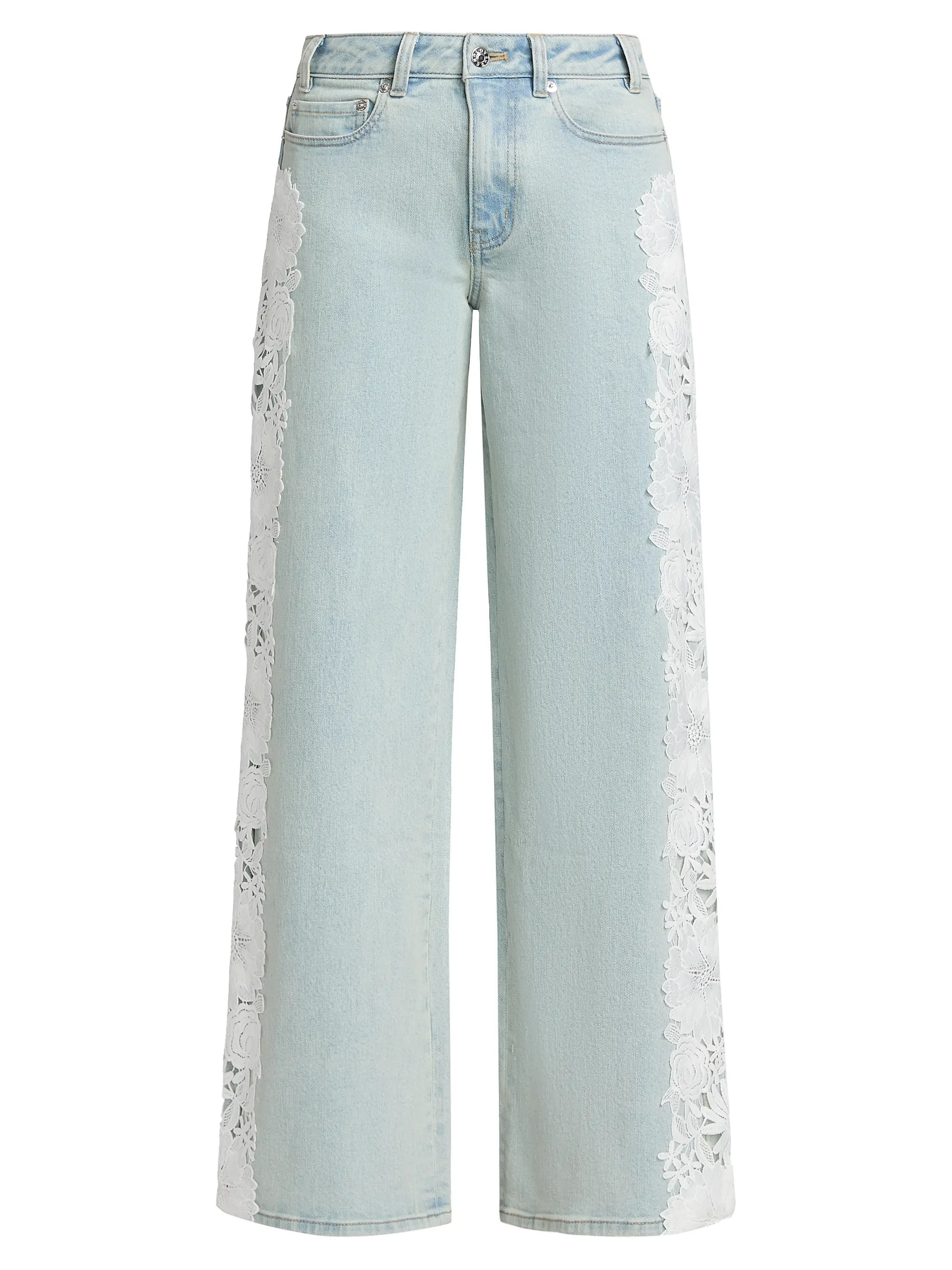 Generation Love Esme Lace Appliqué Jeans | Saks Fifth Avenue | Saks Fifth Avenue