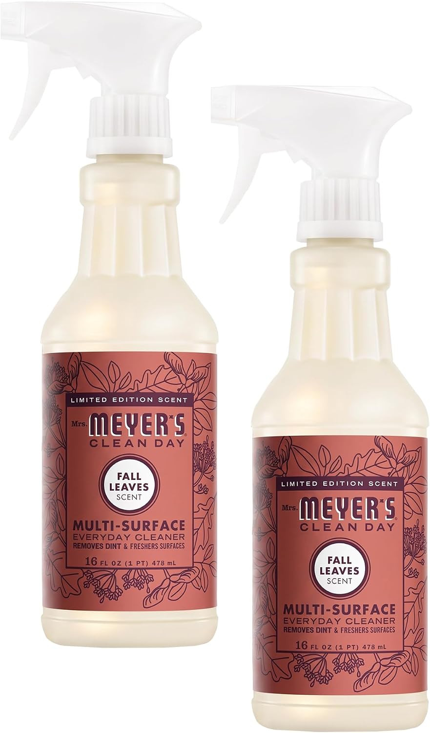 Mrs. MEYER'S CLEAN DAY Multi-Surface Everyday Cleaner,Fall Leaves Scent,16 Fl Oz Bottle,(Pack of 2) | Amazon (US)