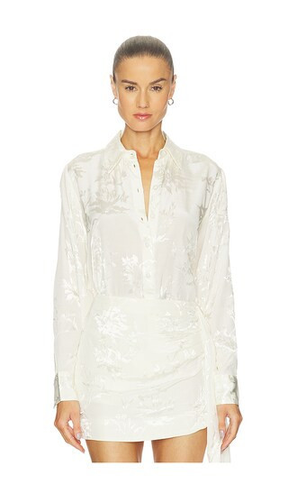 HEMANT AND NANDITA Oversized Shirt in Ivory. - size M | Revolve Clothing (Global)
