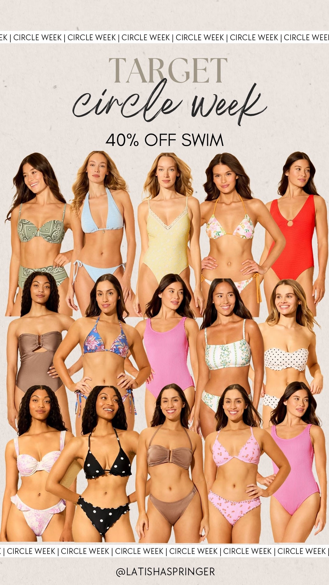 Target circle week 40% off swim!

#targetdeals

Target finds. Target new arrivals. Target deals. Target swim  

#LTKSaleAlert #LTKSeasonal #LTKSwim