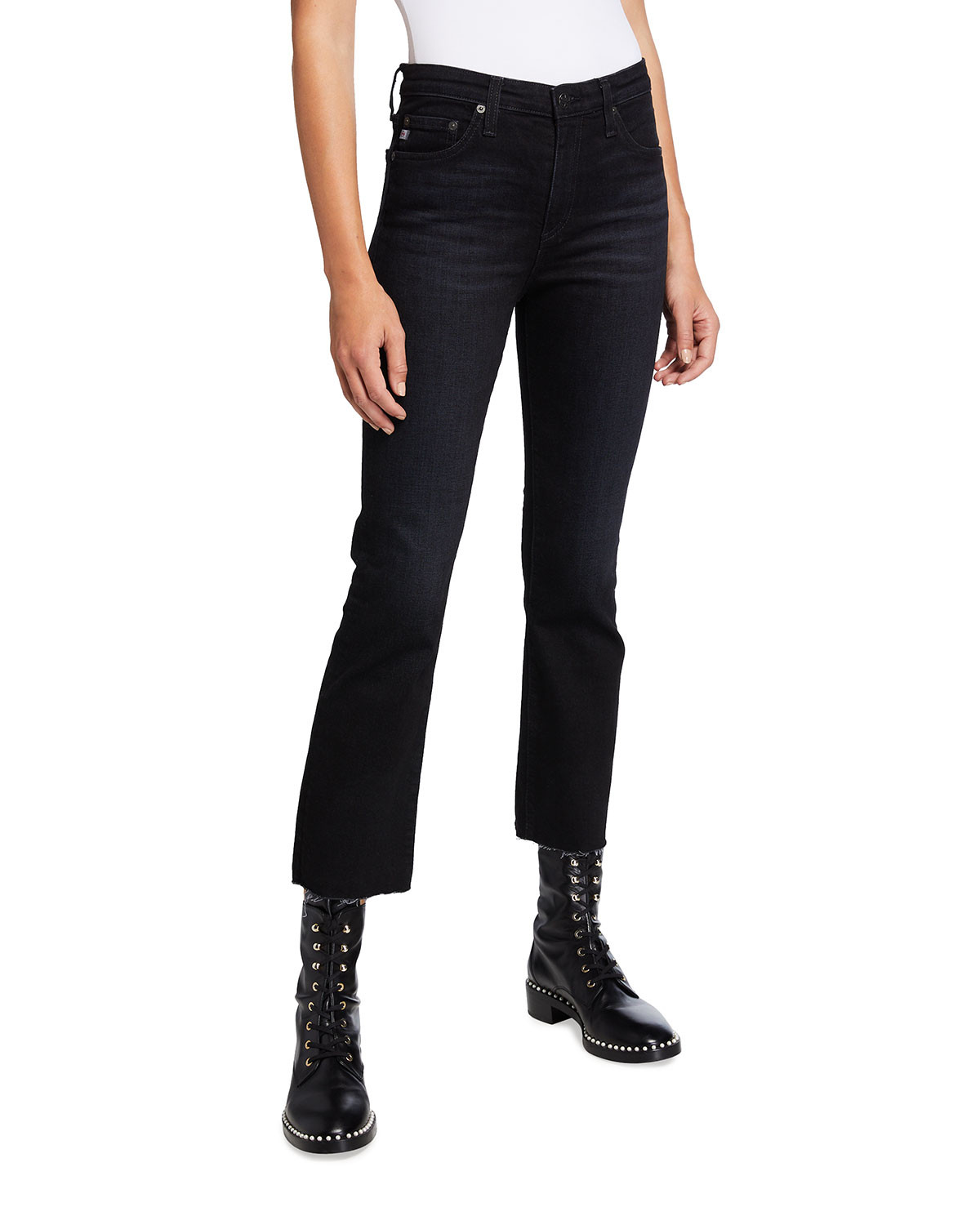 Jodi Crop Flare-Leg Jeans | Neiman Marcus
