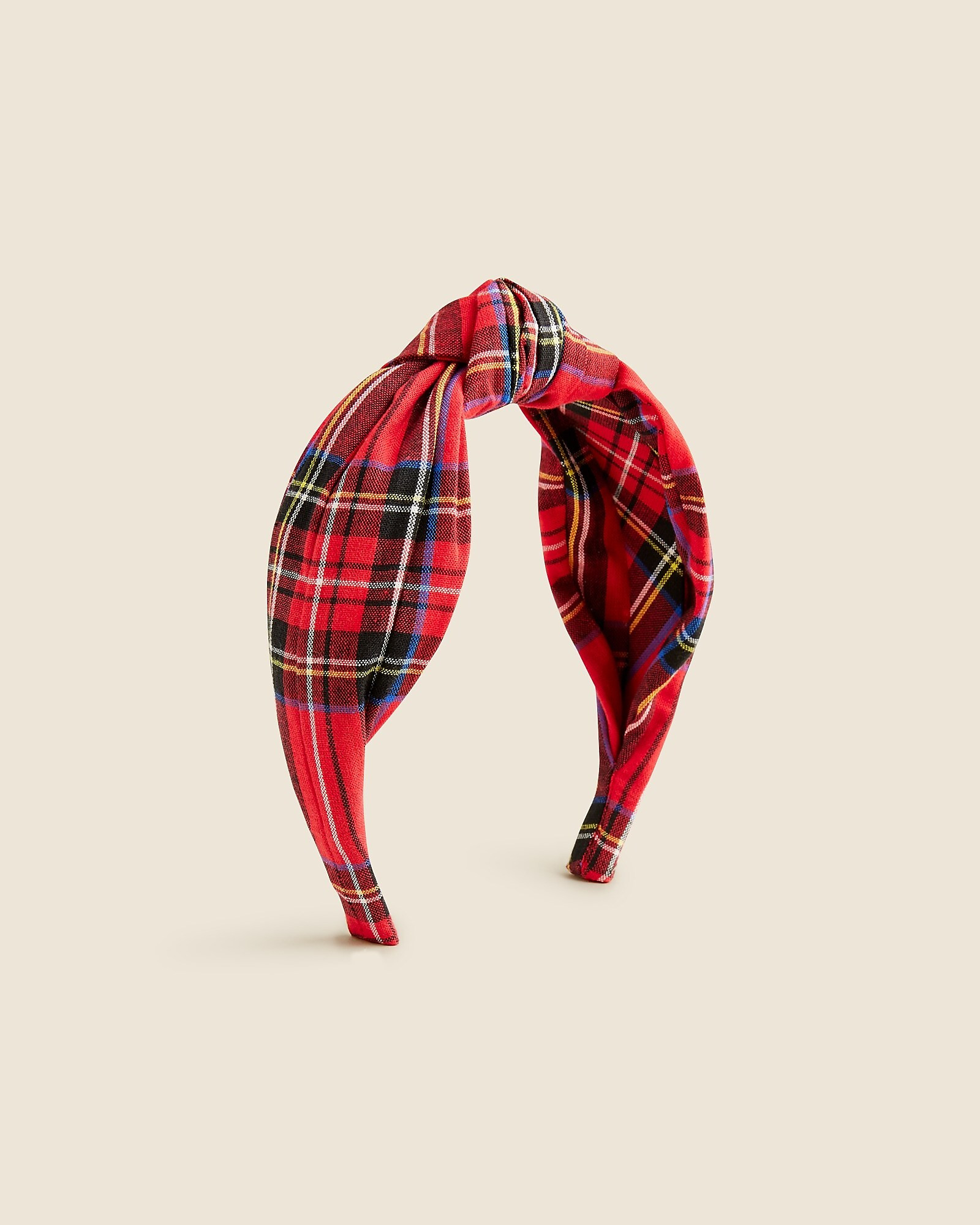 Tartan knot headband | J. Crew US